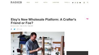 Etsy's New Wholesale Platform: A Crafter's Friend or Foe? - Racked
