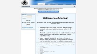 Log in to eTutoring - Welcome to eTutoring.org