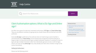 Client Authorisation options. What is Etz Sign and Online sign? – etz ...
