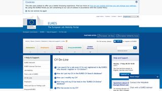EURES - Help and Support - CV On-Line - European Commission