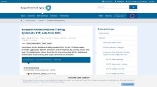 European Union Emissions Trading System (EU ETS) data from EUTL ...
