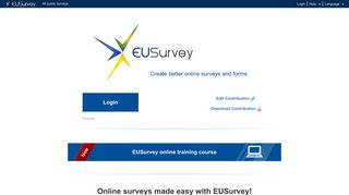 EUSurvey - Welcome - European Commission