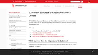 EUDAMED: European Databank on Medical Devices - Johner Institute