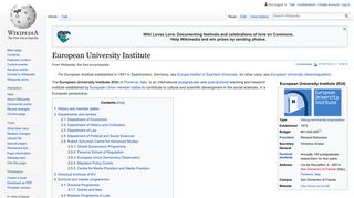 European University Institute - Wikipedia