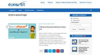 what is cpanel login – Web Hosting Blog from eUKhost