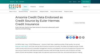Ansonia Credit Data Endorsed as Credit Source by Euler Hermes ...