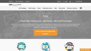 Mail – SBB Hosting - EUnet Hosting