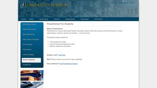 Eureka City Schools - PowerSchool For Students