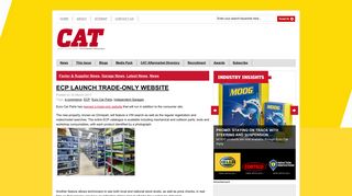 ECP LAUNCH TRADE-ONLY WEBSITE | CAT Magazine | CAT ...