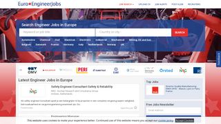 Engineer Jobs in Europe | EuroEngineerJobs