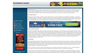 EuroPalace Casino - Online Casino