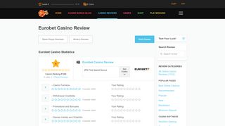 Eurobet Casino Review & Ratings by Real Players - 2019