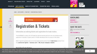 Registration & Tickets for Eurobike 2017 | EUROBIKE Show