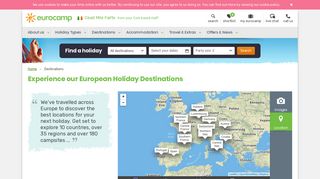 Europe Camping Holidays | Family Holiday Destinations | Eurocamp.ie