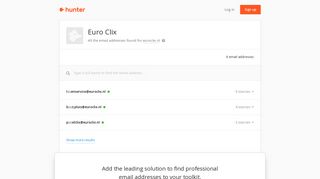 Euro Clix - email addresses & email format • Hunter - Hunter.io