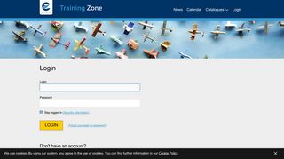 EUROCONTROL Training Zone - Login