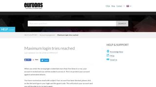 EuroDNS | Maximum login tries reached
