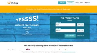 WeSwap: Travel Money | Best Currency Exchange Rates