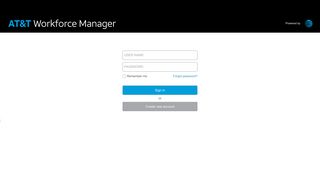 AT&T Workforce Manager: Sign in