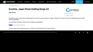 Sell, Print & Deliver Photos | Eurofoto, Japan Photo Holding Norge AS ...