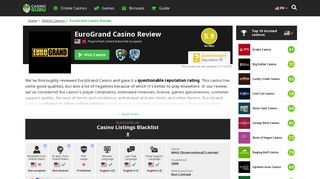 EuroGrand Casino Review | Honest casino review from Casino Guru