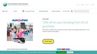 EUROLINES - 15% off on your booking from €5 of purchase - Isic.fr ...