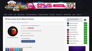 50 free spins Euro Moon Casino - 25.08.2015 - Casino Bonus
