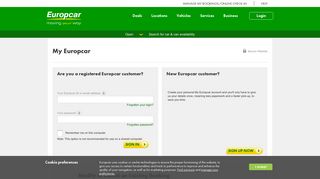My Europcar | Car Hire in UK, Germany, Spain, Italy, France | Europcar