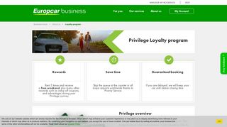 Privilege Loyalty program - Europcar