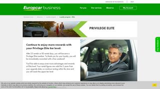 Loyalty program - Elite - Europcar