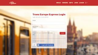 Trans Europe Express Login - Trans Europe Express - a 14-day train ...