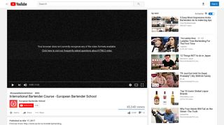 International Bartender Course - European Bartender School - YouTube