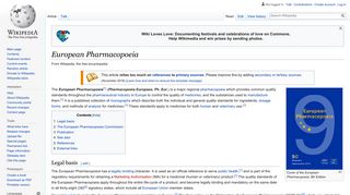 European Pharmacopoeia - Wikipedia