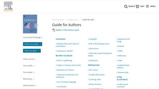 Guide for authors - European Journal of Radiology - ISSN 0720-048X