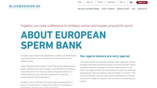 About European Sperm Bank - One of the world's leading sperm banks