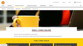 Shell card online | Shell United Kingdom
