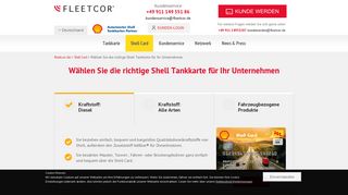Shell Tankkarte für Ihr Unternehmen | FLEETCOR