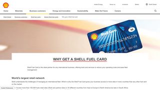 Why get a Shell fuel card | Shell Global