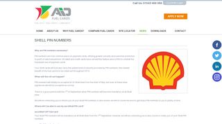 Shell Pin Numbers | Aid Fuel Cards