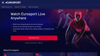 Watch Eurosport Live Stream - Eurosport UK
