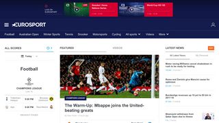 Eurosport.com - Sports News | Sports Scores | Sports Results | Sports ...