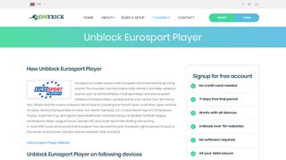 How Unblock Eurosport Player | DNS-Trick