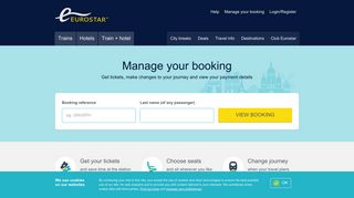Retrieve your booking - Eurostar