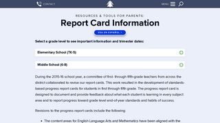 Report Card Information | EUSD - Escondido Union School District