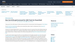 New Get-ECRLoginCommand for AWS Tools for PowerShell | AWS ...