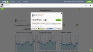 EvaluatePharma - Login | New pharma | Scoop.it