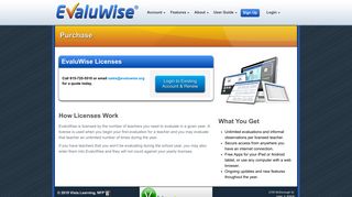 EvaluWise - Online Teacher Evaluation :: Purchase