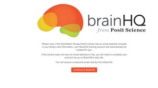 Evanced BrainHQ Login - East Baton Rouge Parish Library