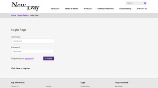 Login Page | New Day