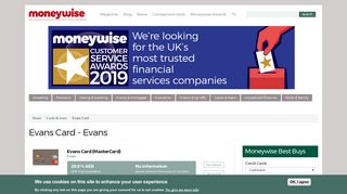 Evans Card - Evans | Moneywise